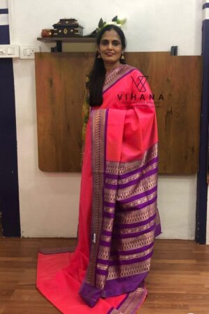 Pink Soft Silk Saree