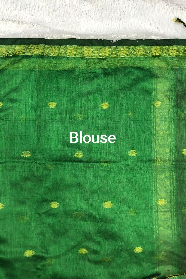 Innovative Dark Wine Maheswari Silk Cotton Saree - Image 6