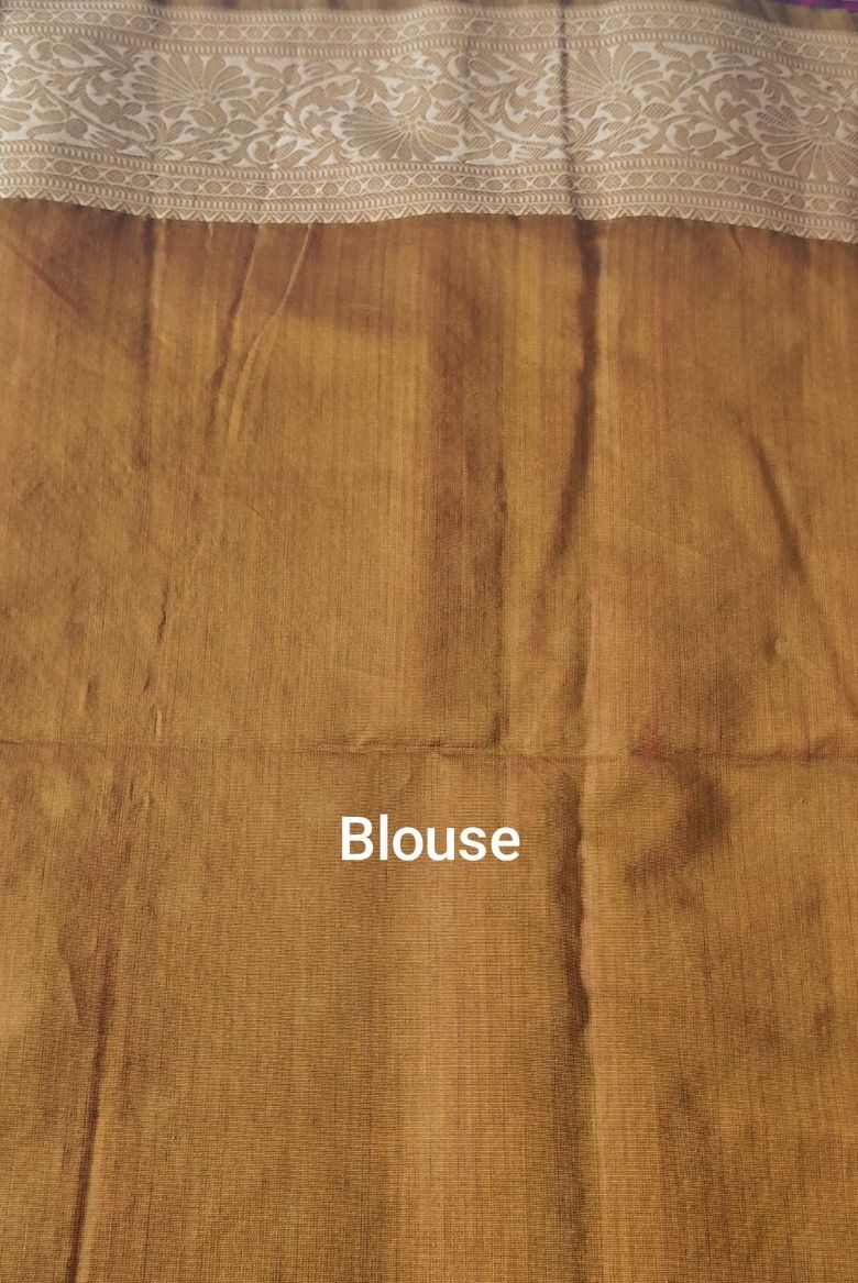 Premium Pure Handloom Cotton Saree Beetroot Red and Gold Elegance - Image 7