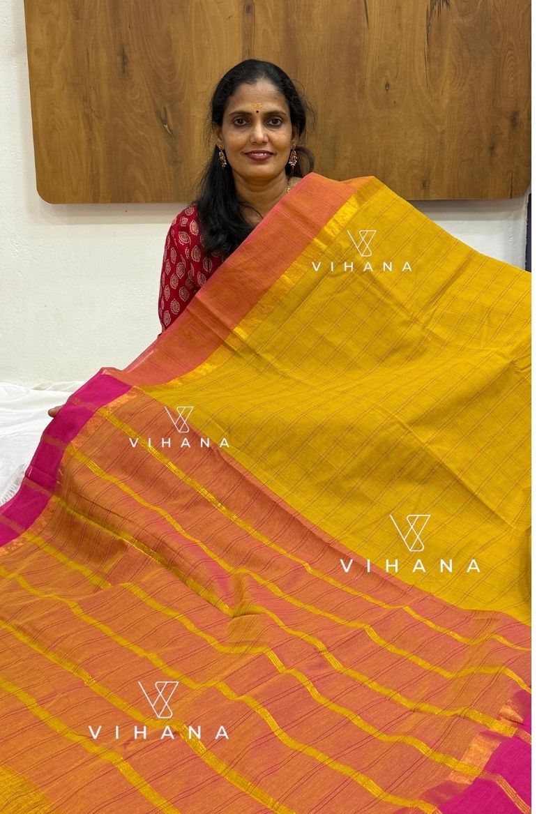 Yellow Village Cotton Saree