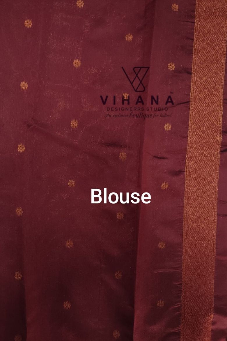 Grey Kanjipuram Silk Saree - Image 5