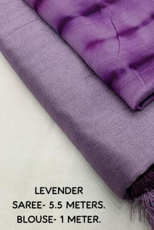 Lavender Dreams: Elegance in Vichitra Silk Sarees (Color- Lavender)