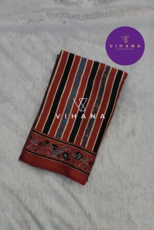 Premium Modal Silk Saree with Multi color Strip