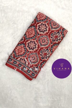 Chilly Red Modal Satin Silk Saree