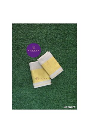 Kerala Tissue Silk Set Mundu Five inches