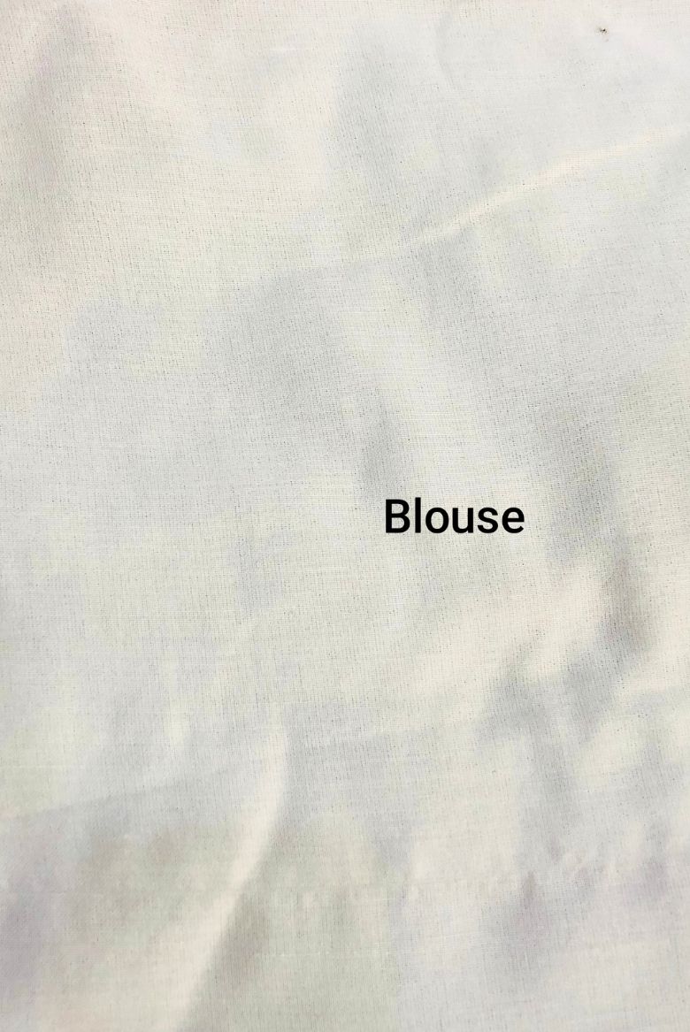 Subtle Grey Cotton Saree - Image 4