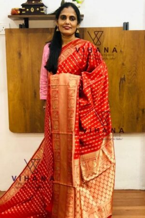 Red Banarasi Silk Saree