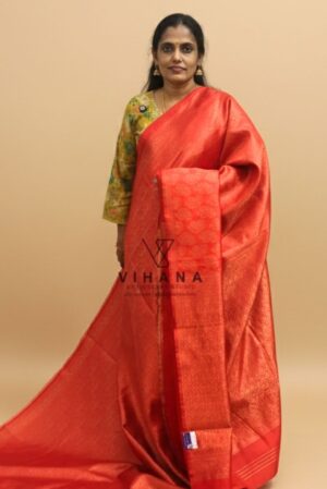 Red Banarasi Silk Saree