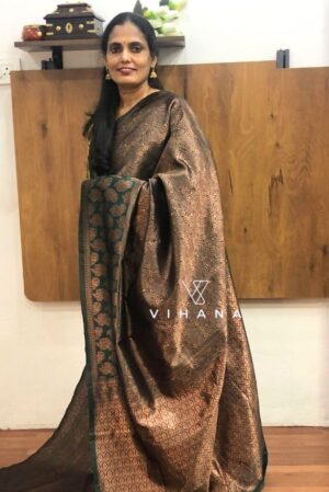 Green Banarassi Silk Saree