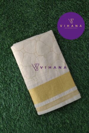 Golden Tissue Set Saree with Embroidery