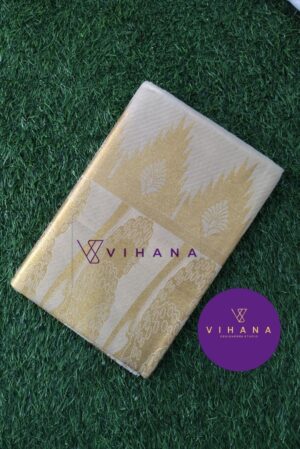 Premium Tissue Set Saree with Temple Border